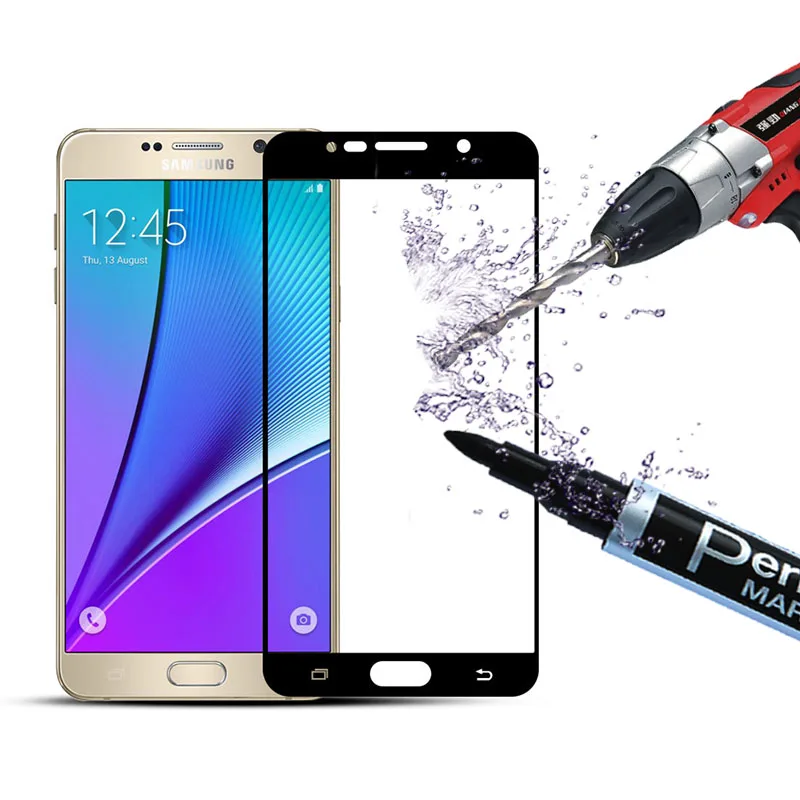 Mrgo полное покрытие закаленное Стекло для Samsung Galaxy Note 5 на Экран протектор Плёнки