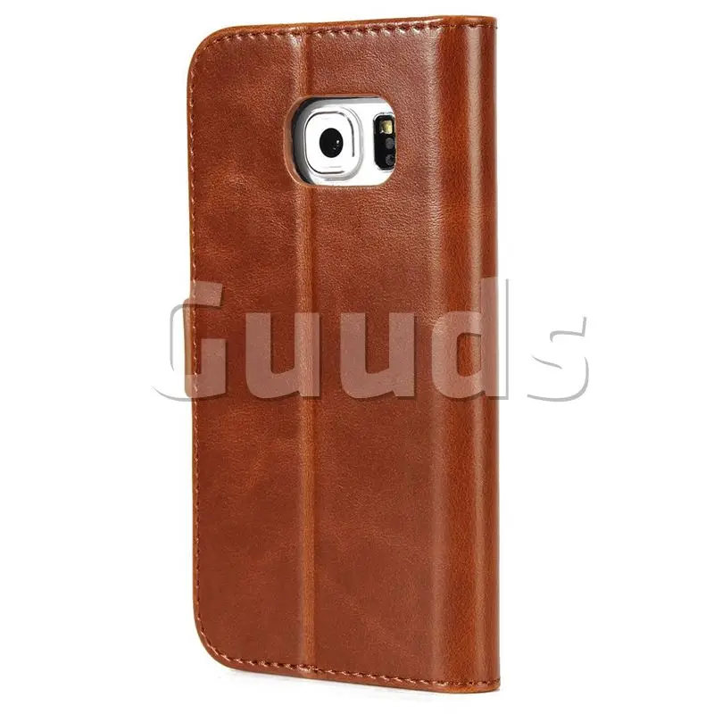 Guuds для Samsung S6 S6Edge чехол телефона сумка роскошный искусственная кожа Crazy Horse