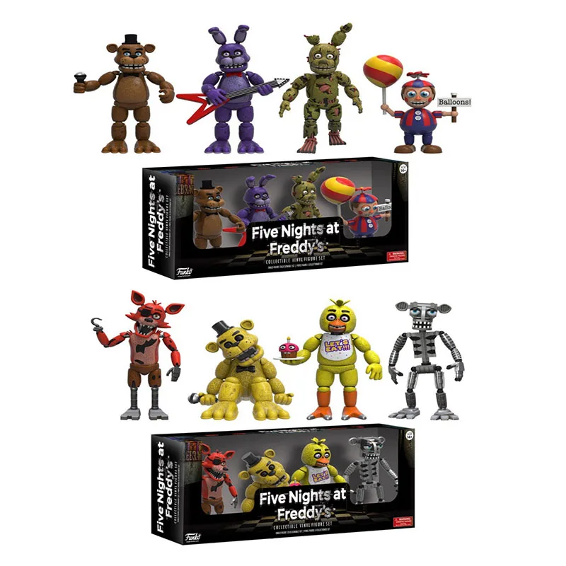 4 шт./лот 5 см фигурки в упаковке FNAF игрушки модели куклы|Игровые и трансформеры| |