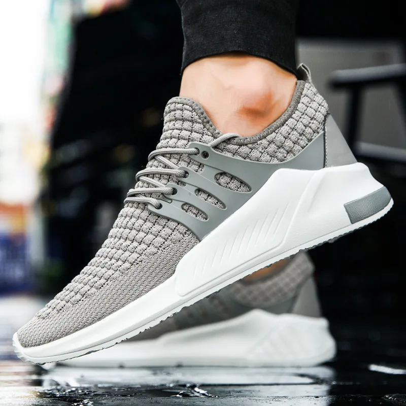 Новая сетчатая мужская повседневная обувь на шнуровке легкие удобные дышащие