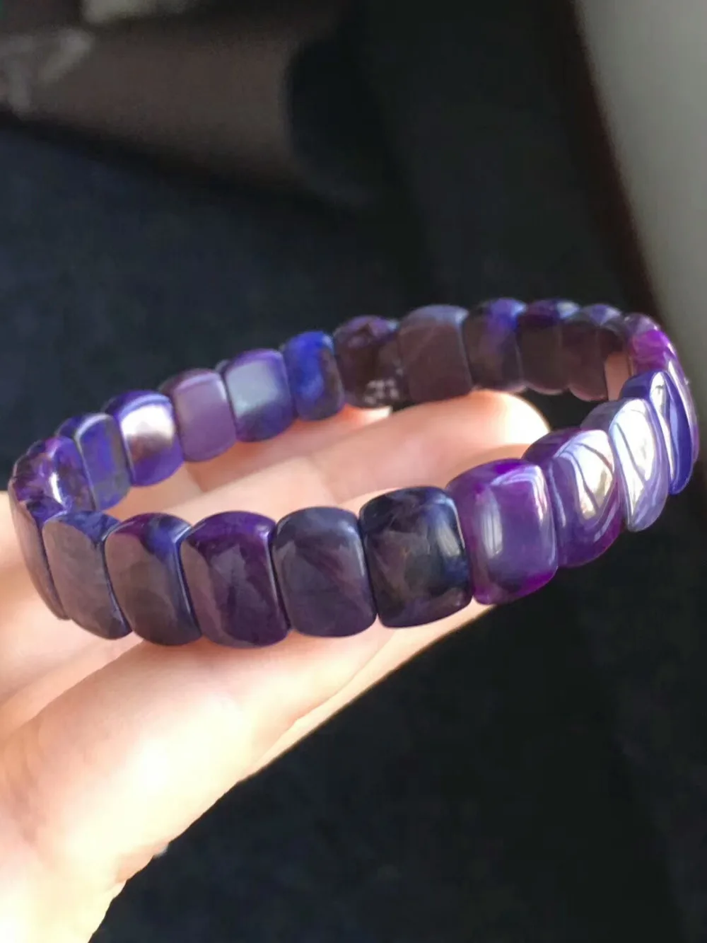 Сертификат натуральный Sugilite синий фиолетовый драгоценный камень для женщин ЮАР