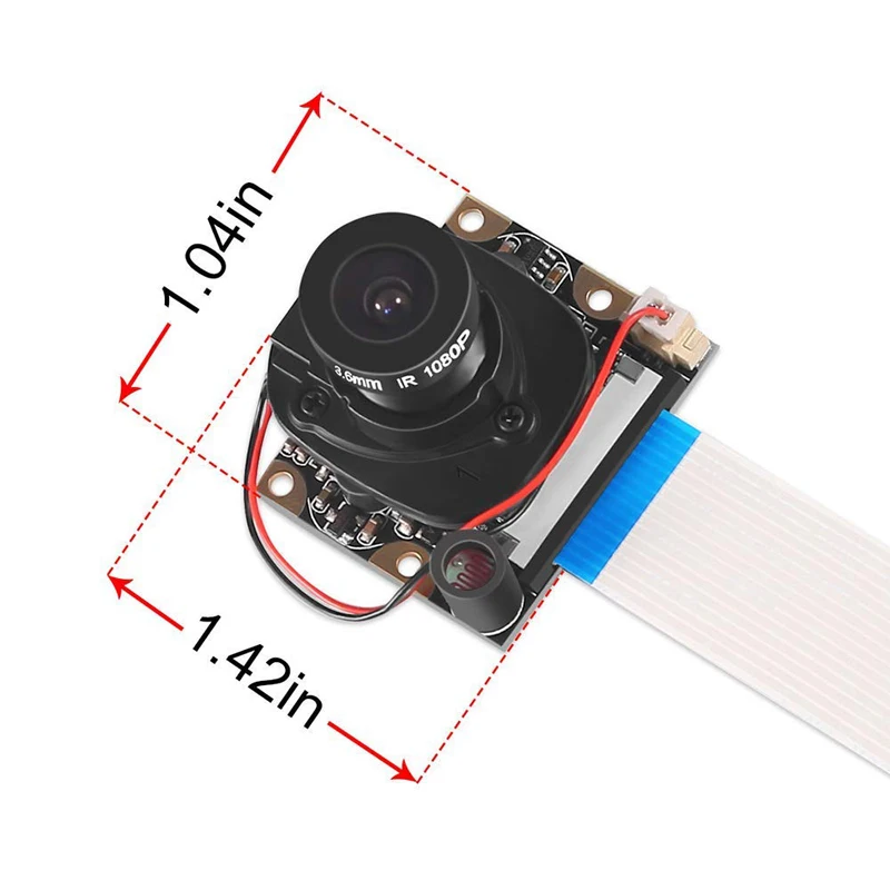 Камера Aokin для Raspberry Pi 5 Мп 1080p Hd с автоматическим ИК фильтром функцией ночного
