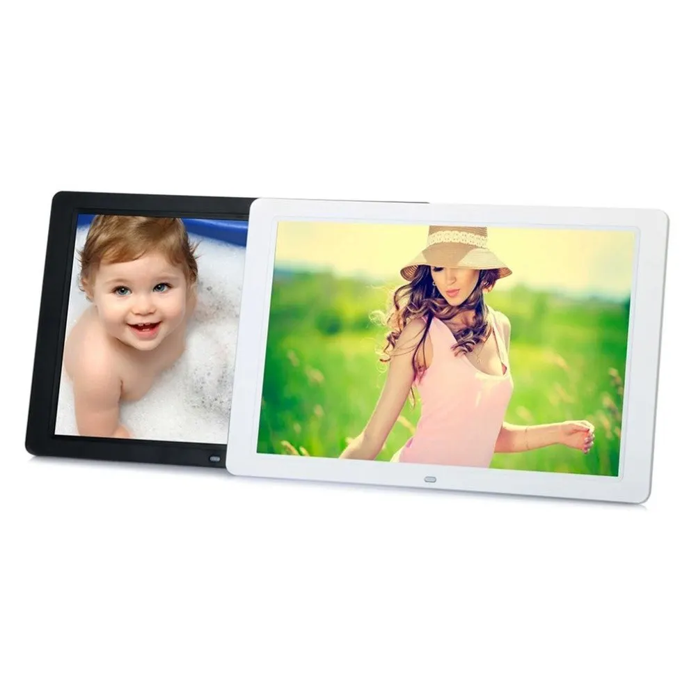 1280*800 цифровая 15 дюймовая фоторамка HD TFT-LCD изображение будильник MP3 MP4 США/ЕС штекер видеоплеер с пультом дистанционного управления на стене