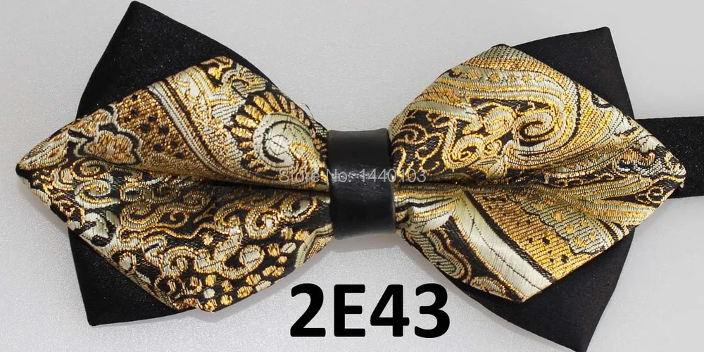 2017 Последние Галстук Мужской Пейсли Дизайн Лук Рубашки Мужчины Платье Бабочка