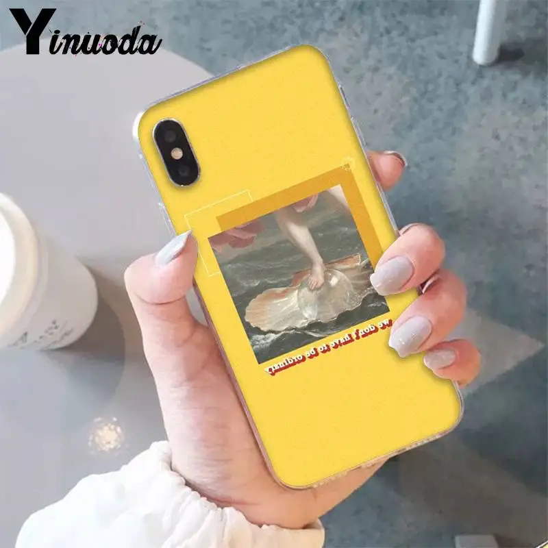 Yinuoda модный эстетический милый художественный популярный чехол для телефона для iPhone X XS MAX 6 6s 7 7plus 8 8Plus 5 XR 10 11 11pro 11promax