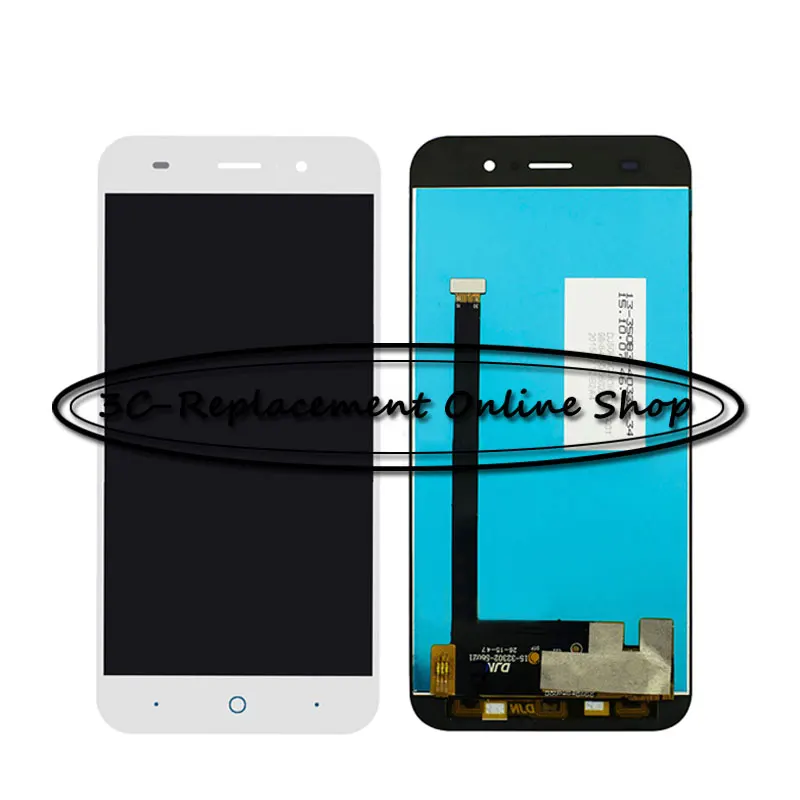 Black/White LCD+TP For ZTE Blade L6 LCD Display with Touch Screen Digitizer Assembly Smartphone Replacement + Free shipping | Мобильные