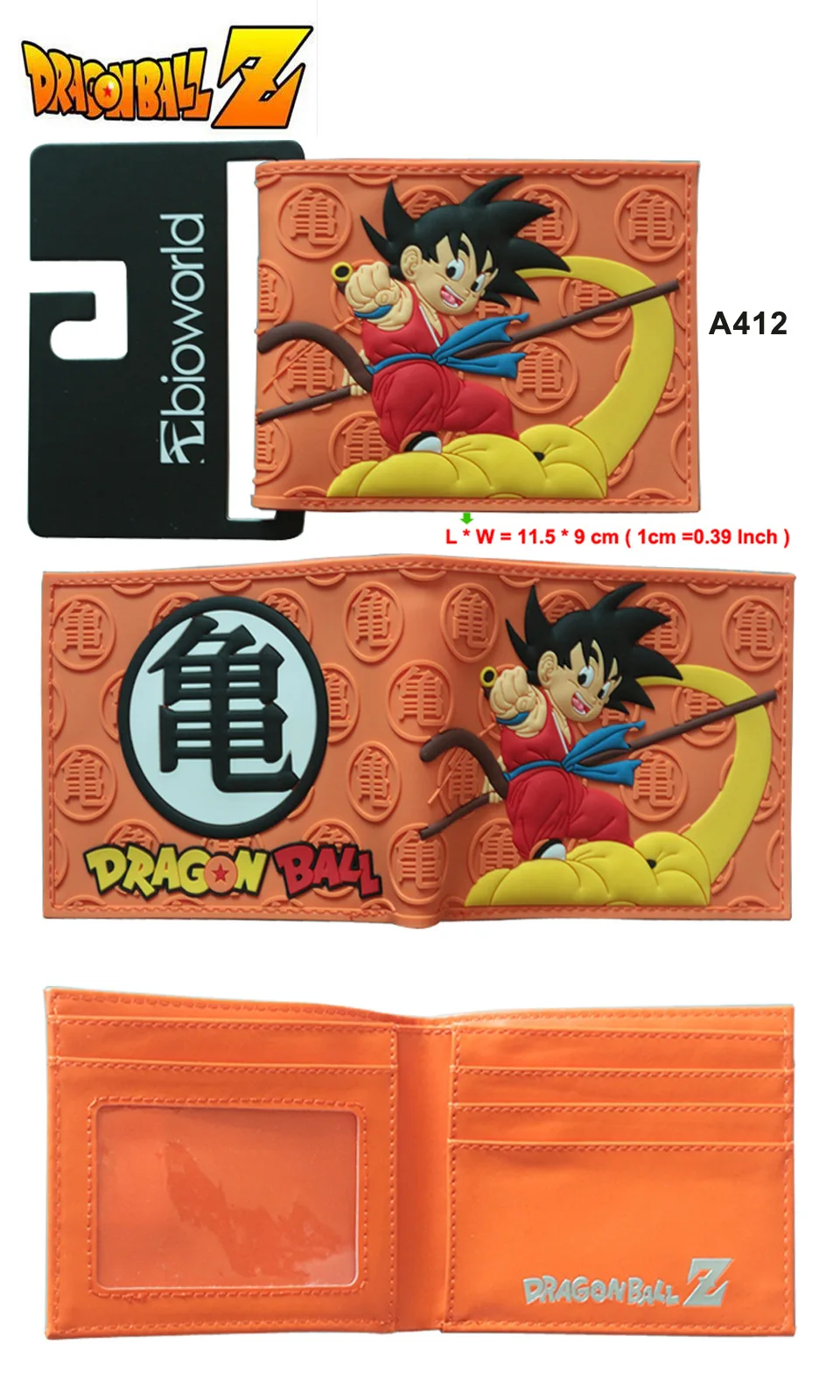 HUI Мужской G Dragon Ball z кошелек Гоку короткий кошелек молодой мужской женский студенческий аниме модный короткий кошелек