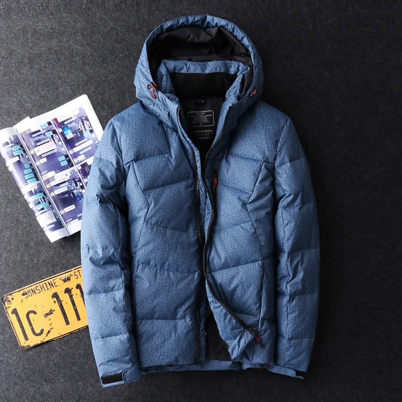 NEW Men Parkas Winter Down Coat White Duck Jacket Brand Thick Jackets Hooded Outerwear | Мужская одежда