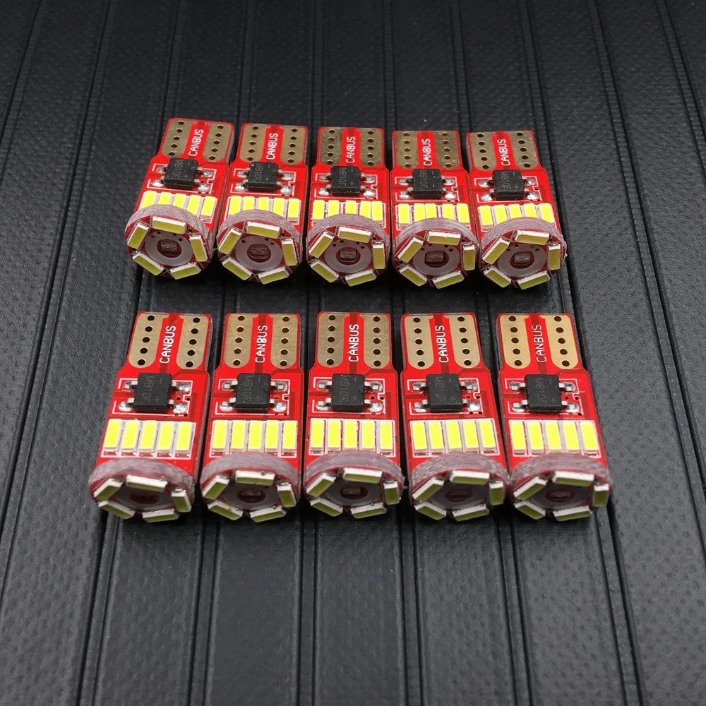 10 шт. 15SMD T10 4014 светодиодный автомобильный боковой габаритный светильник лампа
