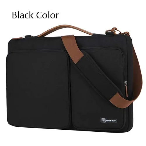 Black New13 15 15,4 15,6 ноутбук чехол для macbook air pro 13,3 дюймов, Тетрадь Сумки из натуральной кожи сумка, сумка для компьютера - Цвет: Black