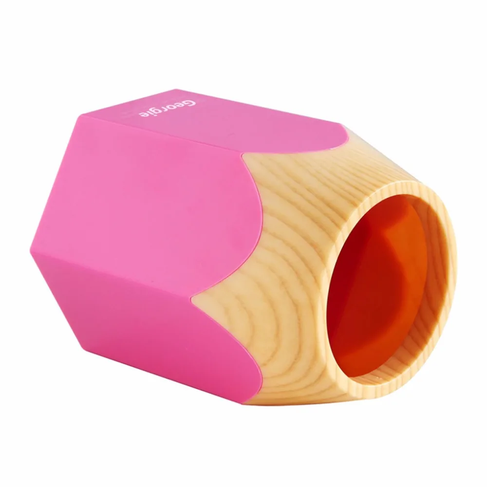 Plastic Pen Holder Cup Stand Pencil Stub Pot Container for Pens Utensils Office Supplies Caddy Cosmetic Brush Organizers | Канцтовары