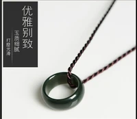 100 natural dark green stone pendant widen ring beautiful finger rings men womens fashion stone jewelry