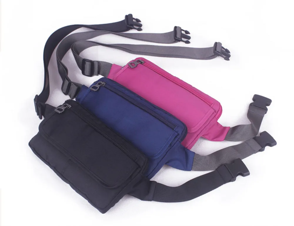 Унисекс бег сотовый телефон чехол сумка Противоугонный кошелек полиэстер пояс