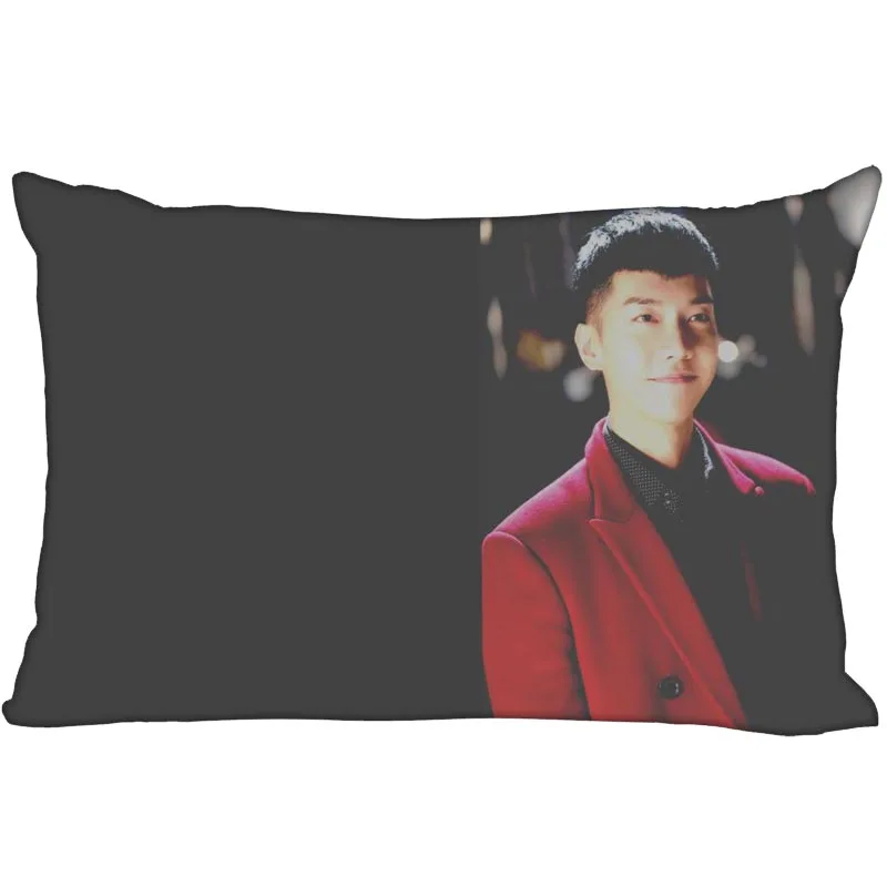 Горячая Корея-поп пользовательские Lee Seung Gi атласная наволочка 35x45 см(с одной стороны) печатных молнии Шелковый пружинный чехол индивидуальный логотип Подарочный