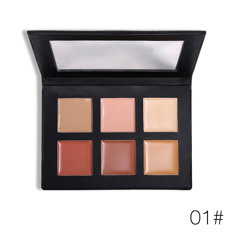 Limited Promotions 6 Color Cream Concealer Palette Facial Camouflage Makeup Moisturizing Concealing Base Contour Face Foundation | Красота и