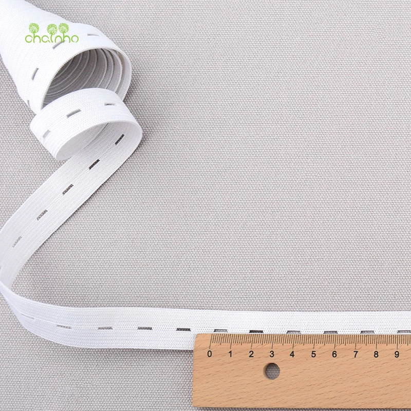 Эластичная Регулируемая трикотажная лента Chainho белого цвета с пуговицами для