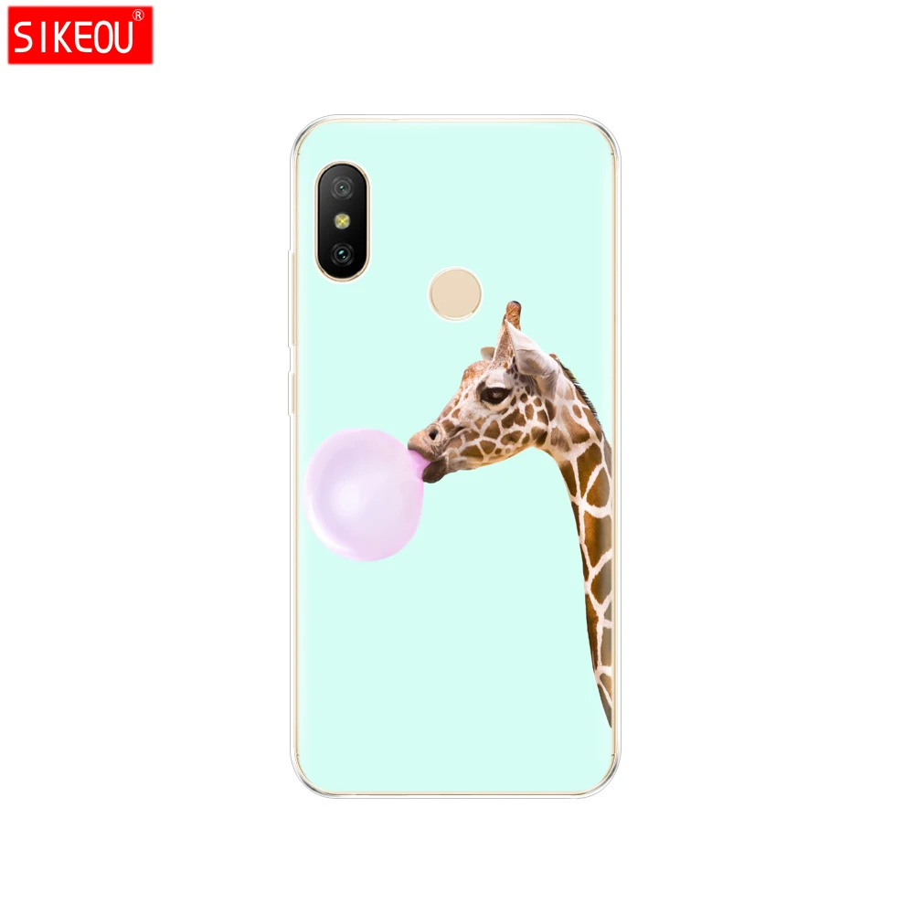 12083 Силиконовый чехол для Xiaomi mi A2 LITE, чехол с полной защитой, мягкая задняя крышка из ТПУ, чехол для телефона s для Xio mi A2 LITE, бампер, чехол с котом - Цвет: 12083