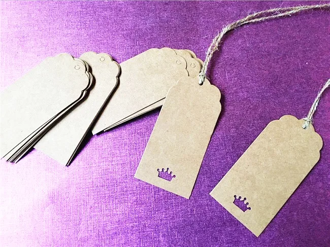 50 шт. крафт императорская корона подарочные бирки свадебное дерево подарок бирка