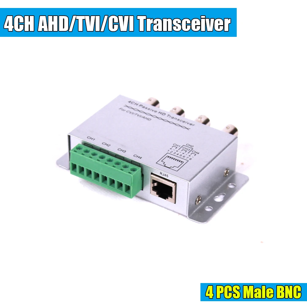 4-канальный Активный Пассивный Видео балун Rohs передатчик приемник 4CH UTP Cat5 RJ45