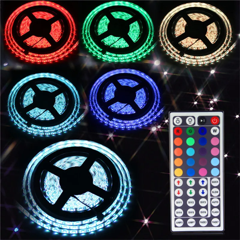 Светодиодная лента RGB 5050 5 м 60 светодиодов/м IP65 SMD Гибкая Водонепроницаемая 300