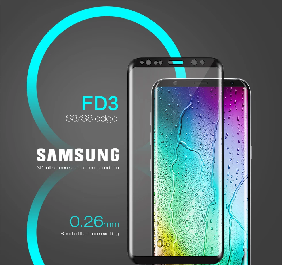 Gourde, новинка, 3D, 9 H, закаленное стекло для samsung Galaxy S9, взрывозащищенное, изогнутое, полное покрытие, Защита экрана для S8 Plus, S9 plus