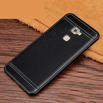Черный Чехол iSecret для huawei mate S CRR-L09 Чехол кожаный мягкий черный силиконовый Классический чехол в полоску личи для huawei mate S чехол s - Цвет: Черный