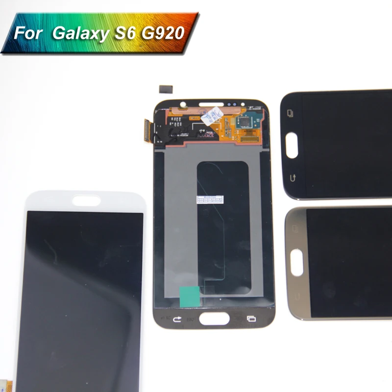 Белый/золотой/синий для Samsung Galaxy S6 G920 G920F ЖК-дисплей дигитайзер сенсорный экран
