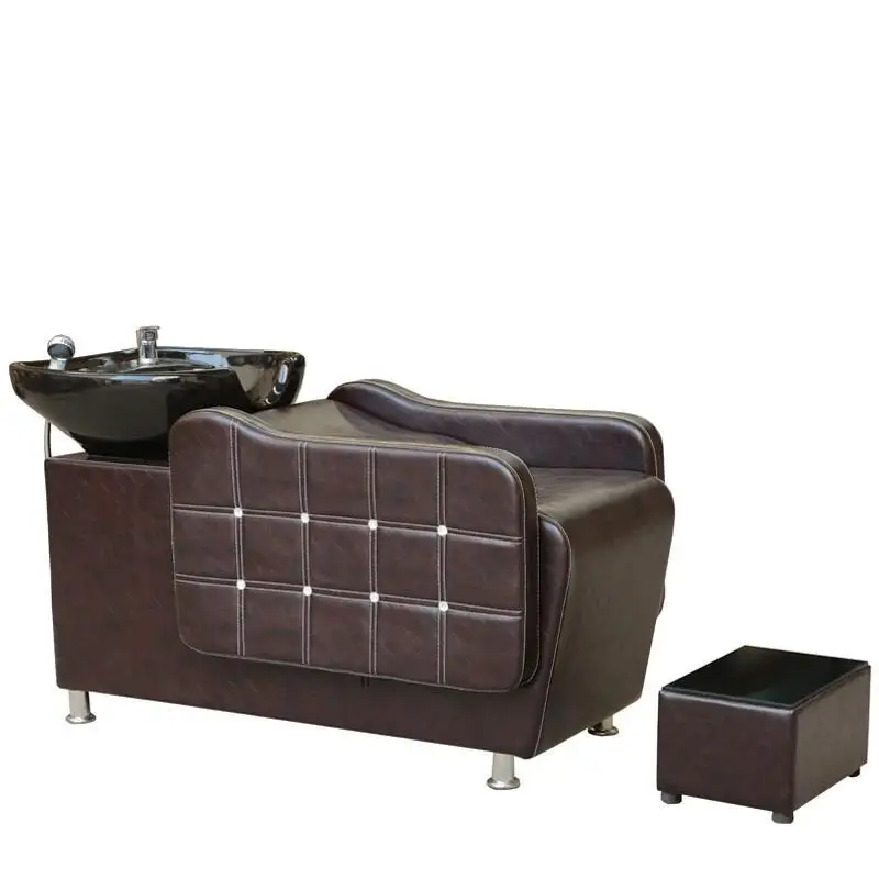 MODEL A Для парикмахерской кровать красота Lavacabezas Peluqueria Парикмахерская Cabeleireiro Cadeira Maquiagem волосы салонный мебельный шампунь стул - Цвет: MODEL A