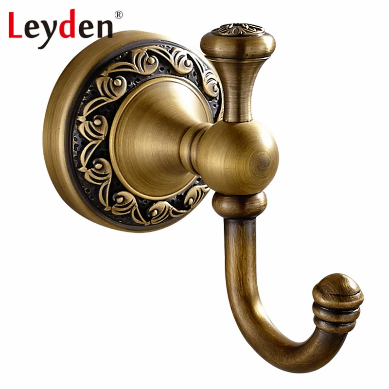 Leyden античный латунный/ORB одиночный крючок для полотенец одежды настенный медный
