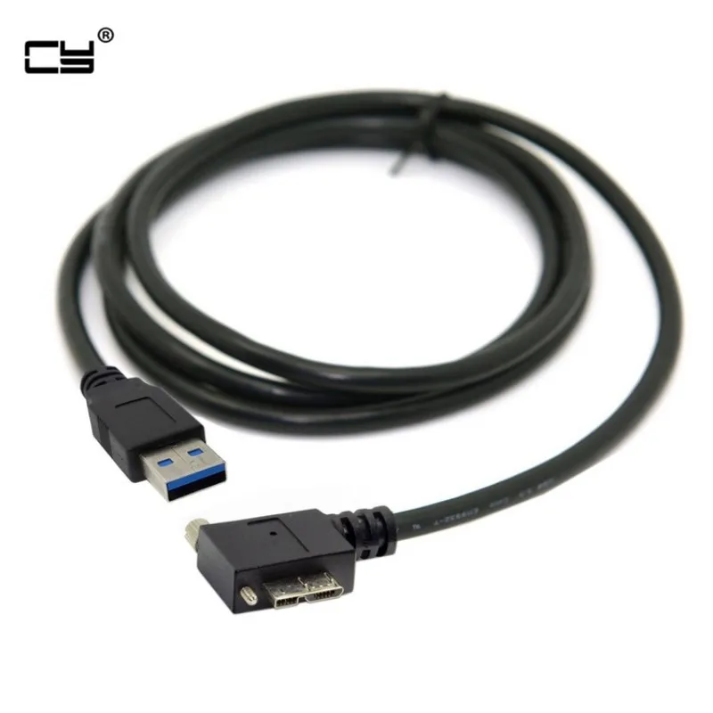 Кабель с левым углом 90 градусов и винтами для Nikon D800 D800E D810 5 м|left angle|usb 3.0 maleusb male to |