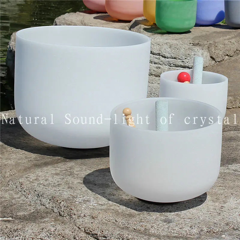 14 дюймов белый кварц кристалл поющая чаша для исцеления и терапии сердечных чакр