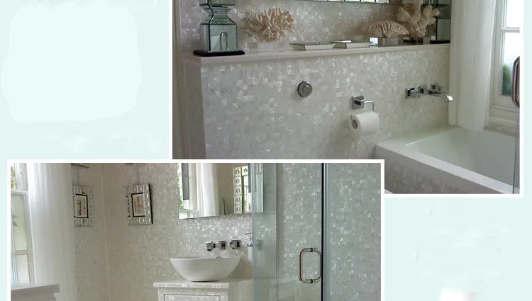 Супер белый из перламутровых раковин мозаичная плитка MD NO2 кухня щитка DIY Cabinettable