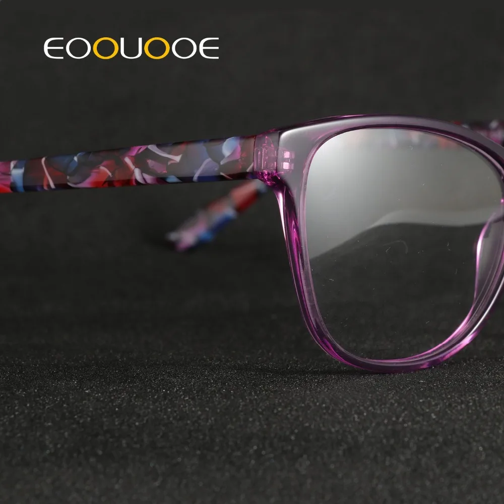 EOOUOOE женские оптические очки в оправе кошки ацетатные Oculos Monturas De Lentes Hombre Gafas Opticas