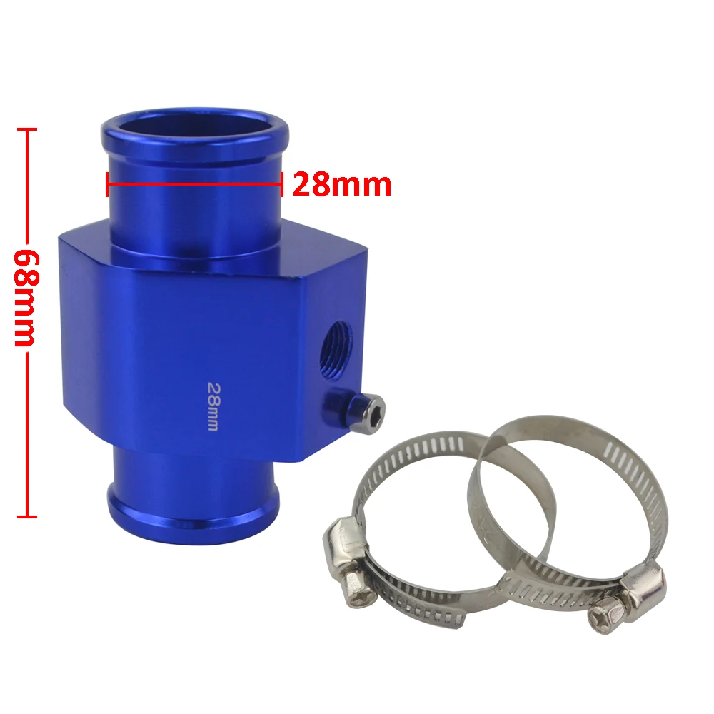 BLUE 28mm 1 шт. температура воды датчик температуры трубы Калибр Шланг радиатора адаптер Размер 28 мм/30 мм/32 мм/34 мм/36 мм/38 мм/40 мм - Цвет: BLUE 28mm