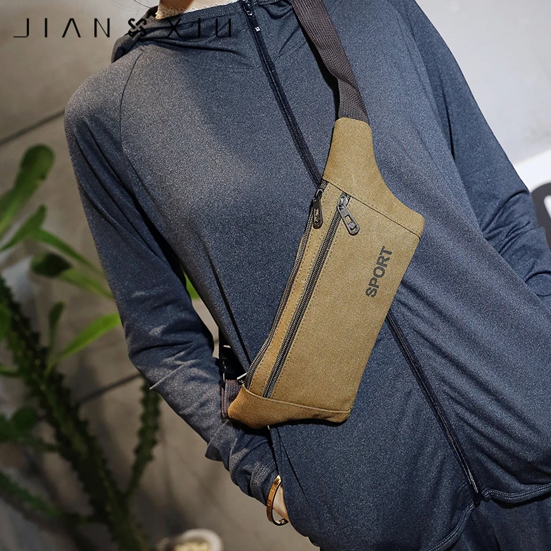 Мужская поясная сумка унисекс винтажная функциональная Повседневная для денег