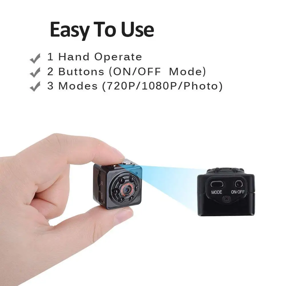 Новая мини камера SQ9 PRO 1080P сенсор Портативная Домашняя Охранная видеокамера