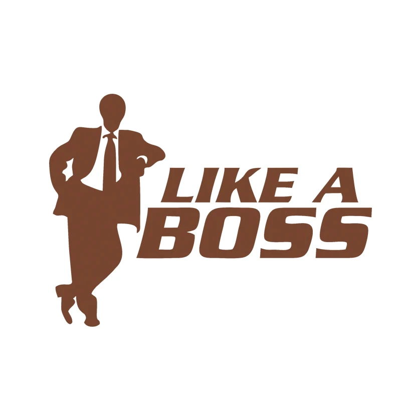 Прохладный Графика автомобильные наклейки с надписью Like A Boss для автомобиля Jdm