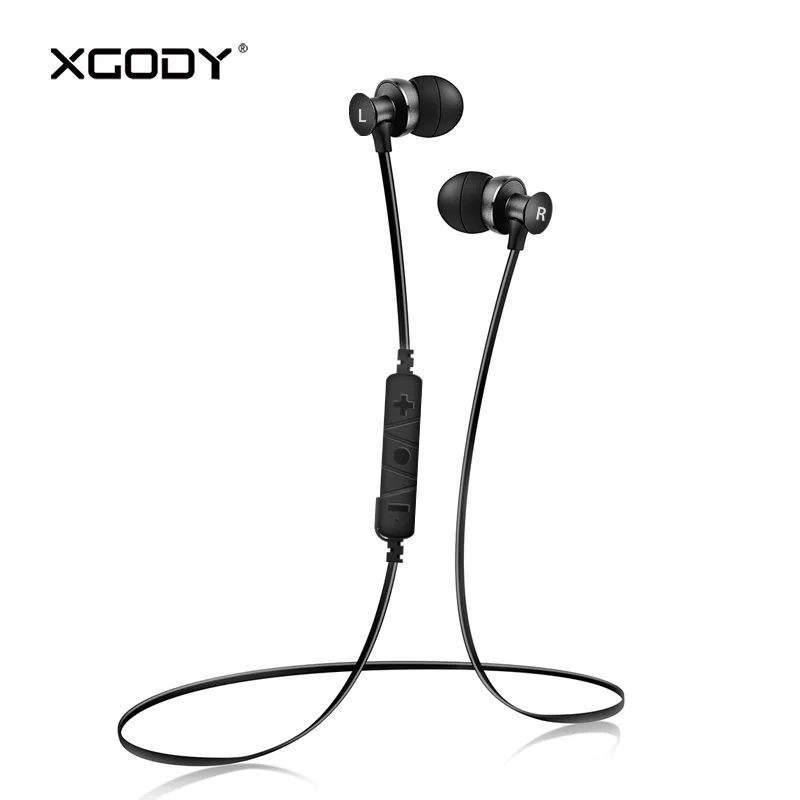 Xgody BT-S4 Спорт Bluetooth наушники-вкладыши Наушники с микрофоном для телефона громкой