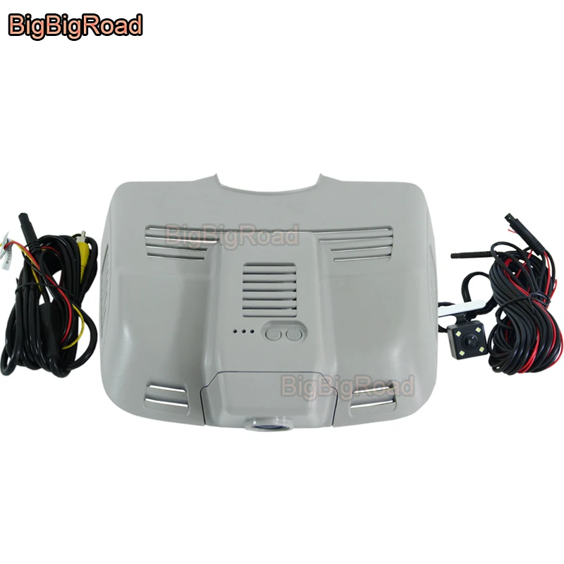 BigBigRoad для Mercedes Benz E Class W207 W212 C207 C200 E200 E230 E300 E350 2011- автомобильный Wifi DVR видеорегистратор DashCam - Название цвета: Gray Dual Cameras