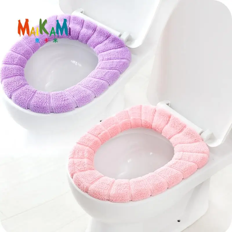 MAIKAMI коралловый бархатный теплый и удобный чехол для унитаза ванной комнаты с