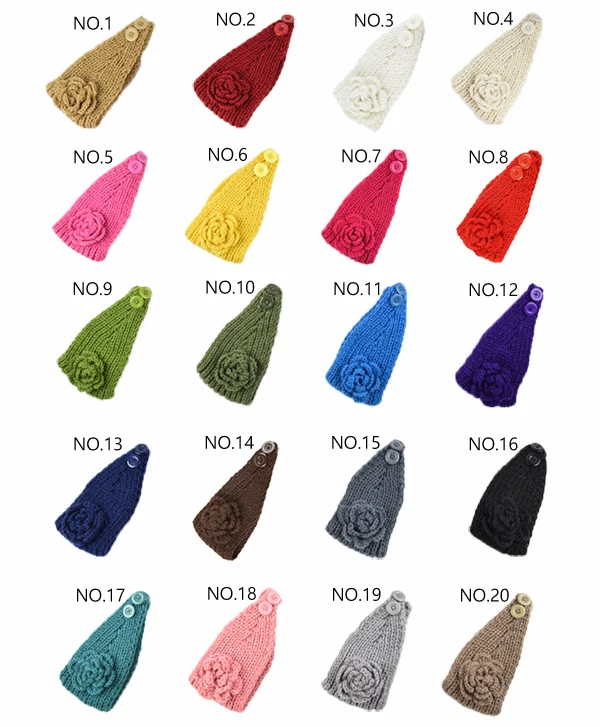 Модная зимняя теплая вязаная повязка на уши головной убор тюрбан для женщин и девочек аксессуары для волос крючком головной убор VEseven.