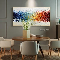 large size handpainted oil painting handmade abstract modern oil painting on canvas art knife canvas painting for bedroom hotel