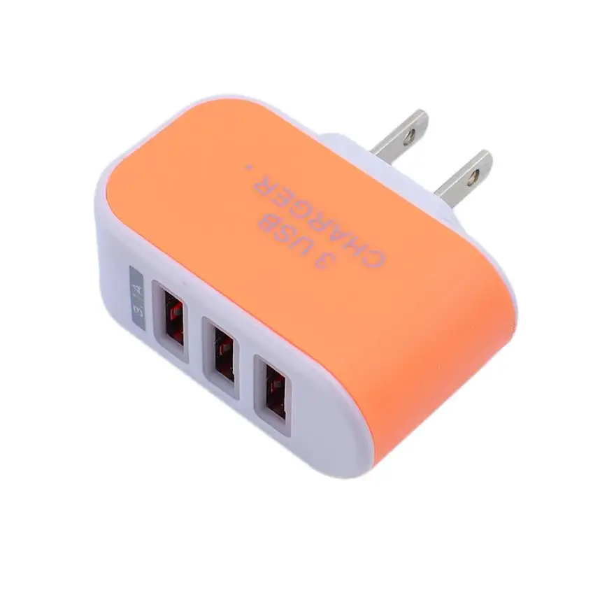 5В 3.1A тройной USB 3 порта настенный адаптер для домашнего путешествия AC зарядное