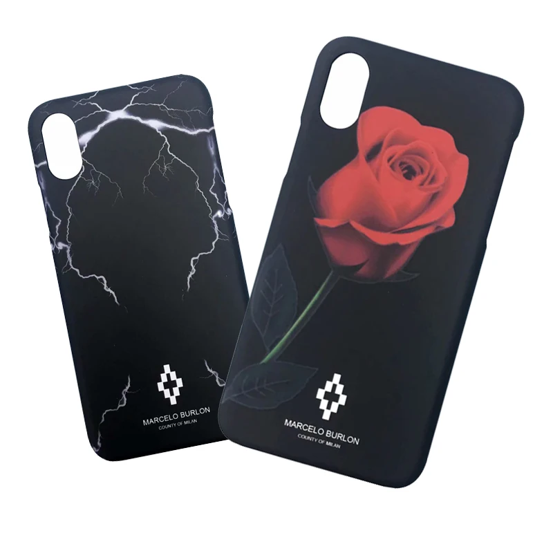 Marcelo Burlon Cover For iPhone 7/8/X/6/6S/6Plus/7 Plus PC Case Hard Plastic Animal Funda 7/8/X Snake |