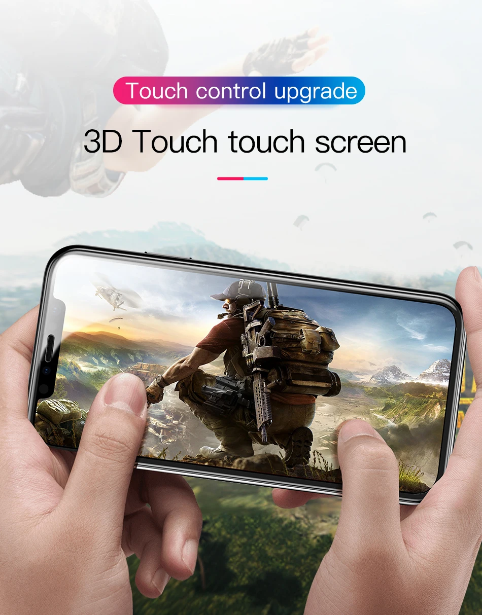 Защитная пленка Baseus 0,3 мм для iPhone Xs Max Xr X S Xsmax 3D, защитное стекло из закаленного стекла, пленка для iPhone X