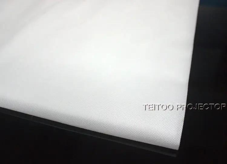 Самый дешевый 100 дюймов Простой высокой четкости белый нетканый материал экран