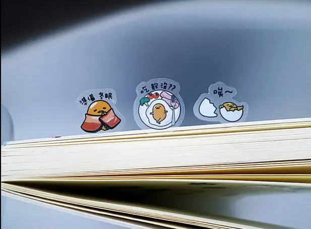 57 шт./лот Gudetama Ebichu Канцелярские Скрапбукинга Наклейки 3D Серебристых стикер примечание ярлык Украшения