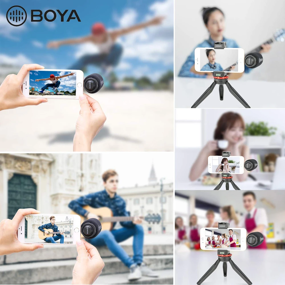 BOYA BY DM200 Lightning Стерео Микрофон X/Y для iPhone Xs Xr X 8 Plus iPad Air iPod Touch Apple MFI