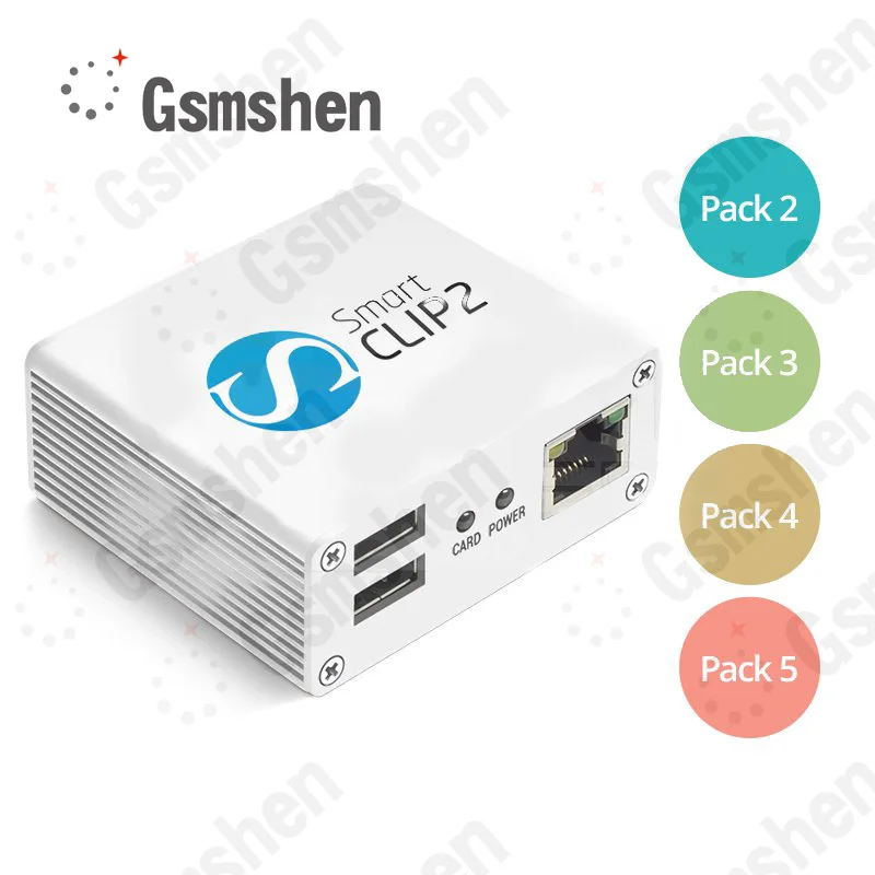 Gsmshen original Smart-Clip 2 Basic Set with Packs 3 4 5 Activated + 9pcs full cable set | Sim Cards Adapters