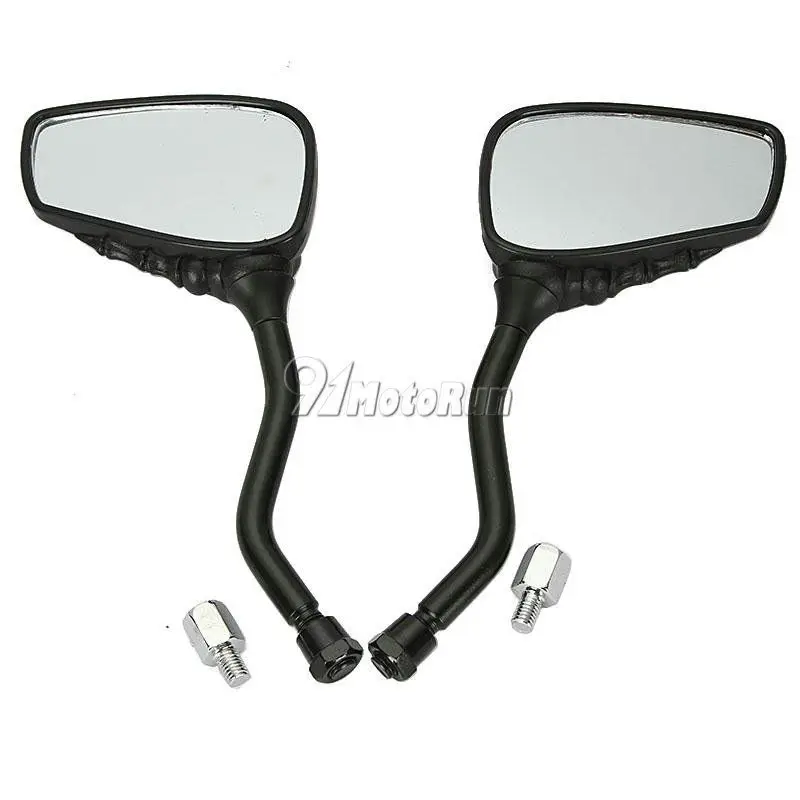 1 пара мотоциклетных зеркал заднего вида с черепом для Honda Suzuki Kawasaki /Shadow Spirit VT750 VT1100